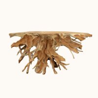 Konsolentisch Wurzelholz Teak 150 cm lang Unikat