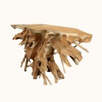 Konsolentisch Wurzelholz Teak 150 cm lang Unikat