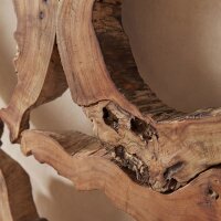 Wanddeko Teak Wurzelholz Handarbeit Unikat