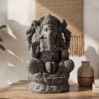 Statue Garten Ganesha 53 cm hoch massiv Beton-Steinguss