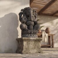 Statue Garten Ganesha 53 cm hoch massiv Beton-Steinguss