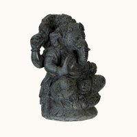 Statue Garten Ganesha 53 cm hoch massiv Beton-Steinguss