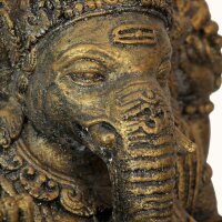 Gartenstatue Ganesha 53 cm hoch Beton-Steinguss massiv