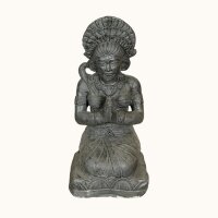Gartenfigur massiv Beton-Steinguss 80 cm hoch Lakshmi