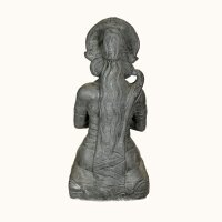 Gartenfigur massiv Beton-Steinguss 80 cm hoch Lakshmi