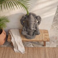 Gartenstatue massiv Beton-Steinguss 57,7 cm Ganesha