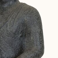 Statue außen massiv Buddha Beton-Steinguss 43 cm hoch