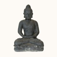 Statue außen massiv Buddha Beton-Steinguss 43 cm hoch