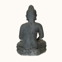 Statue außen massiv Buddha Beton-Steinguss 43 cm hoch
