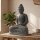 Statue außen massiv Buddha Beton-Steinguss 43 cm hoch