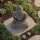 Statue außen massiv Buddha Beton-Steinguss 43 cm hoch