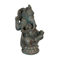 Gartenfigur massiv 96 cm hoch Ganesha Beton-Steinguss