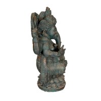 Gartenfigur massiv 96 cm hoch Ganesha Beton-Steinguss