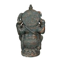 Gartenfigur massiv 96 cm hoch Ganesha Beton-Steinguss