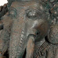 Gartenfigur massiv 96 cm hoch Ganesha Beton-Steinguss