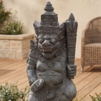 Gartenfigur Tempelwächter Beton-Steinguss 88 cm hoch