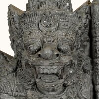 Gartenfigur Tempelwächter Beton-Steinguss 88 cm hoch