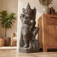 Statue Garten Tempelwächter 108 cm hoch Beton-Steinguss