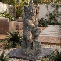 Statue Garten Tempelwächter 108 cm hoch Beton-Steinguss