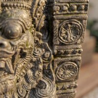 Statue Garten Tempelwächter 108 cm hoch Beton-Steinguss