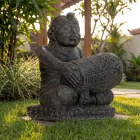Gartenstatue Musiker 33 cm hoch Beton-Steinguss massiv