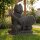 Gartenstatue Musiker 33 cm hoch Beton-Steinguss massiv