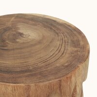 Massiver Hocker Teak Holz Schnitzereien Unikat Handarbeit