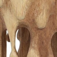 Massiver Hocker Teak Holz Schnitzereien Unikat Handarbeit