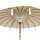 Boho Sonnenschirm Weiß Ø 1,85 m Baumwolle Holz