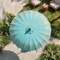 Boho Sonnenschirm Grün Ø 1,85 m dekorativ BALI