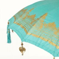 Boho Sonnenschirm Grün Ø 1,85 m dekorativ BALI