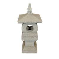 Steinstatue Laterne H: 85 cm massiv Garten BALI