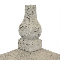 Steinstatue Laterne H: 85 cm massiv Garten BALI