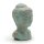 Statue Buddha Kopf 18,5 cm hoch Beton in Grün Kupfer Deko