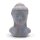 Statue Buddha Kopf 30 cm hoch Beton Holz in Grau Kupfer Deko