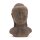 Statue Buddha Kopf 18,5 cm Beton Holz in Antik Handarbeit