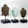 Figur Buddha Kopf 30 cm Beton Holz in Antik Deko Handarbeit