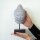 Statue Buddha Kopf 30 cm hoch in Blau Kupfer aus Beton Holz