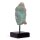 Statue Beton Holz Serenity Buddha Kopf 33 cm in Grün Kupfer