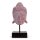 Statue Serenity Buddha 33 cm Beton Holz in Blau Kupfer Deko