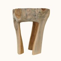 Beistelltisch Teak Wurzelholz Dreibein Unikat Handarbeit Java