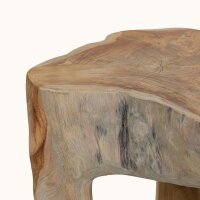 Beistelltisch Teak Wurzelholz Dreibein Unikat Handarbeit Java