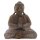 Dekostatue Feng Shui Om + Buddha Holz Handarbeit