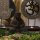 Dekostatue Feng Shui Om + Buddha Holz Handarbeit