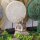 Statue Deko Set Feng Shui Buddha + Mandala 45 / 26 cm Holz