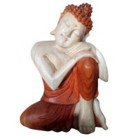Statue Buddha Suarholz 30 cm handgeschnitzt Parinirvana...