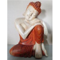 Statue Buddha Suarholz 30 cm handgeschnitzt Parinirvana...