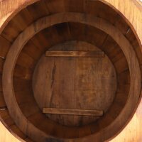 Beistelltisch Fass 60 cm hoch Alabasia Holz Metall Rustikal