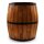 Beistelltisch Fass 60 cm hoch Alabasia Holz Metall Rustikal