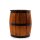Hocker Holz Fassform 38cm klein Rustikal Indonesien Fass